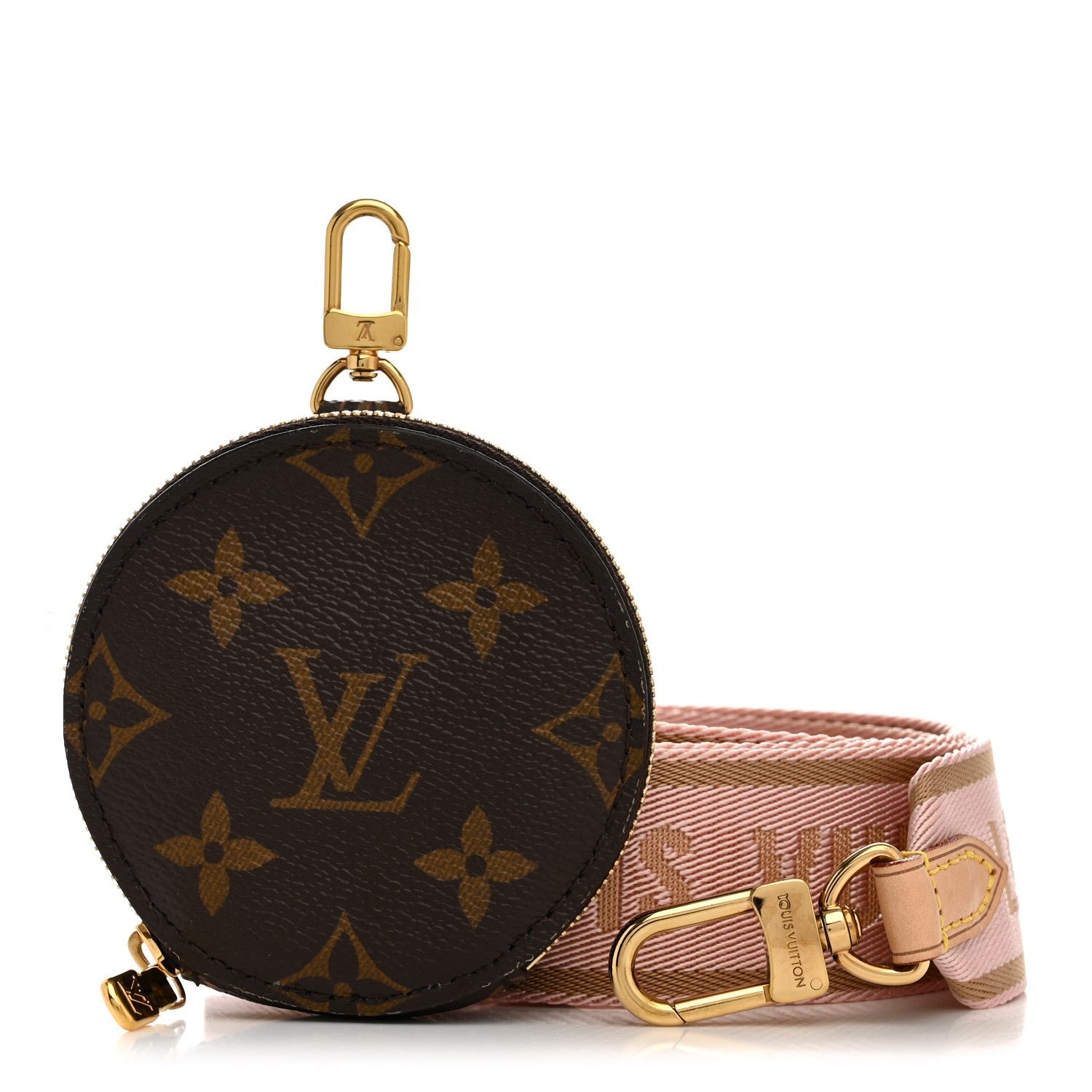Louis Vuitton Monogram Multi Pochette Accessories Bandouliere Shoulder Strap Rose Clair