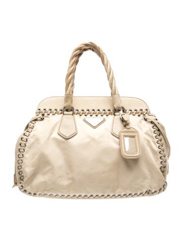 Tessuto Nylon Top Handle Bag