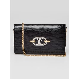 Louis Vuitton Black Electric Epi Leather Pochette Evening Bag