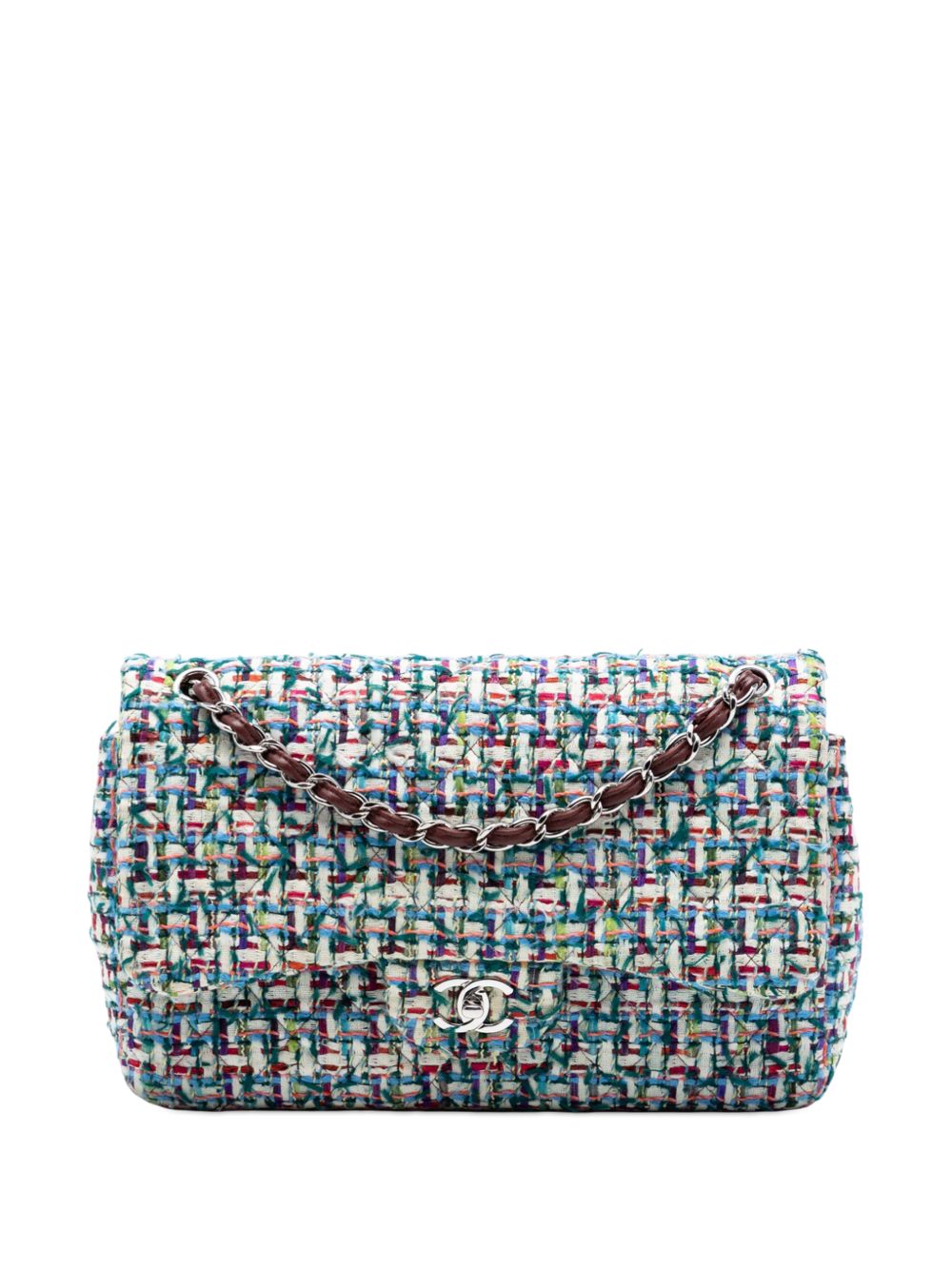 2016-2017 Jumbo Classic Tweed Double Flap shoulder bag
