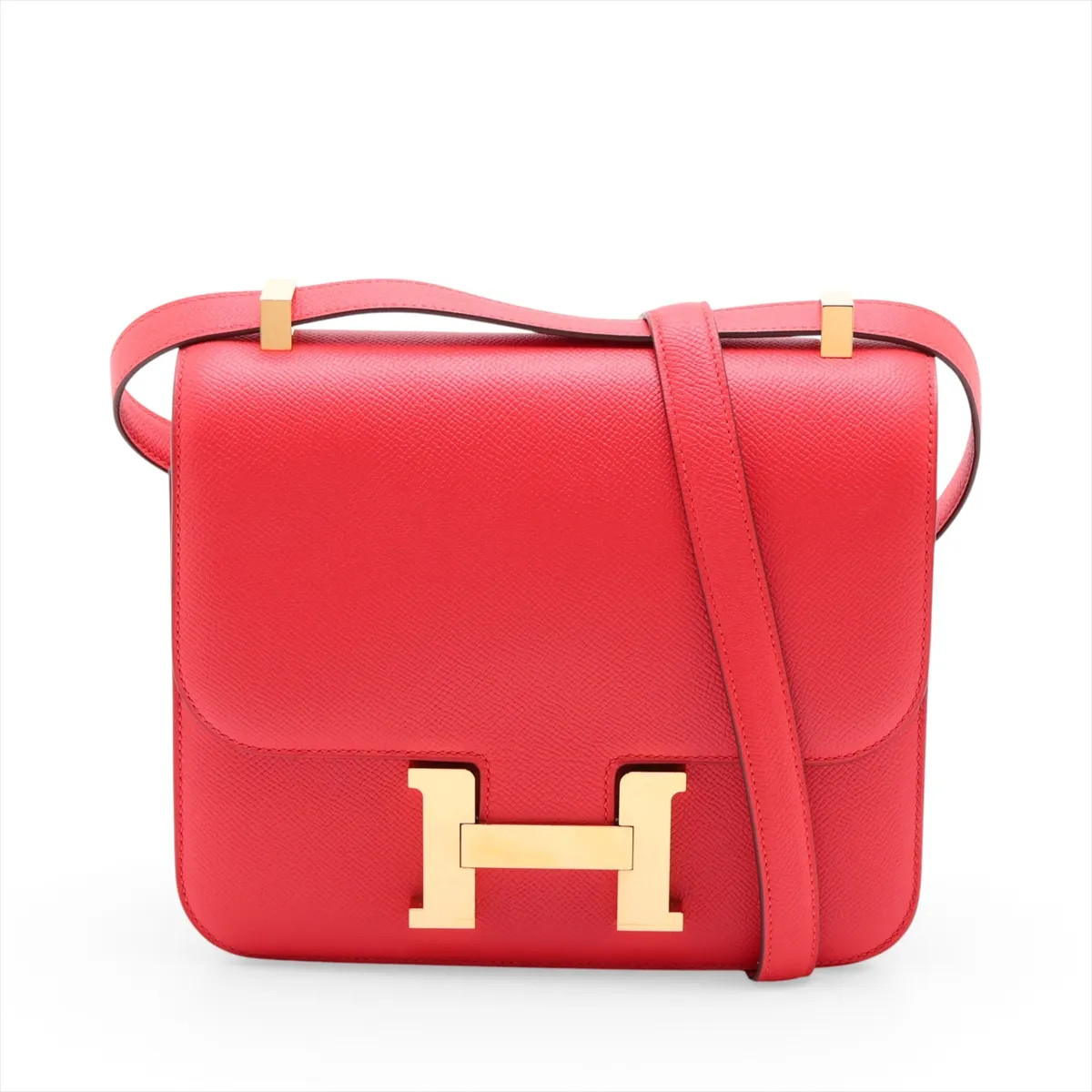 Hermès Constance 3 24 Veau Epsom Rouge tomate Gold Metal Fittings