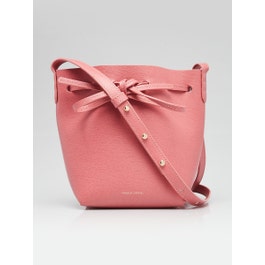 Mansur Gavriel Mansur Gavriel Blush Saffiano Leather Mini Bucket Bag