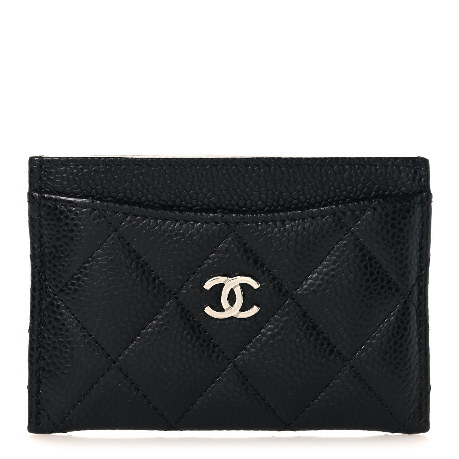 Chanel Caviar Quilted Card Holder Black