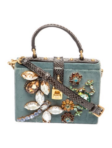 Velvet Top Handle Bag