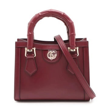 Leather Bamboo Diana Mini Tote