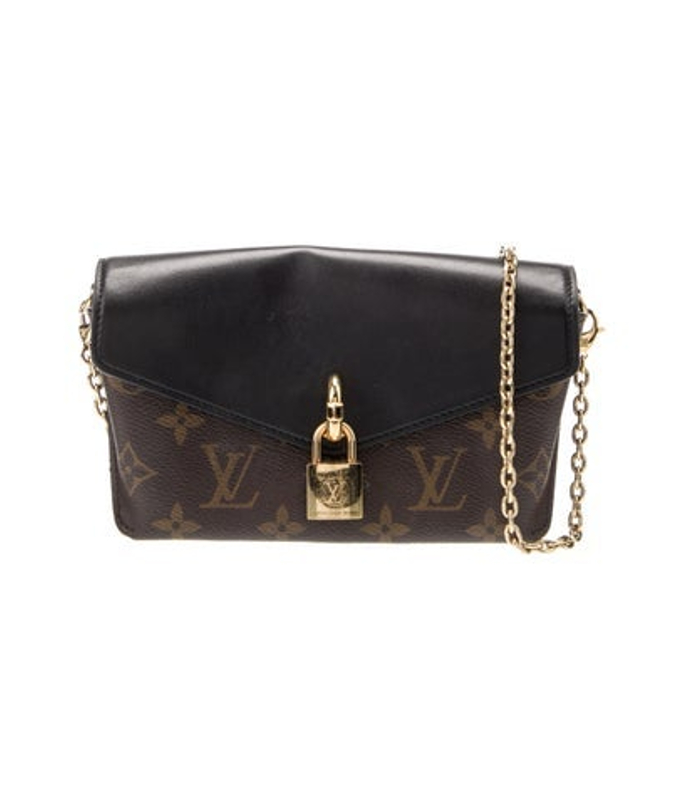 Louis Vuitton Vuitton Lv Monogram Padlock On Strap