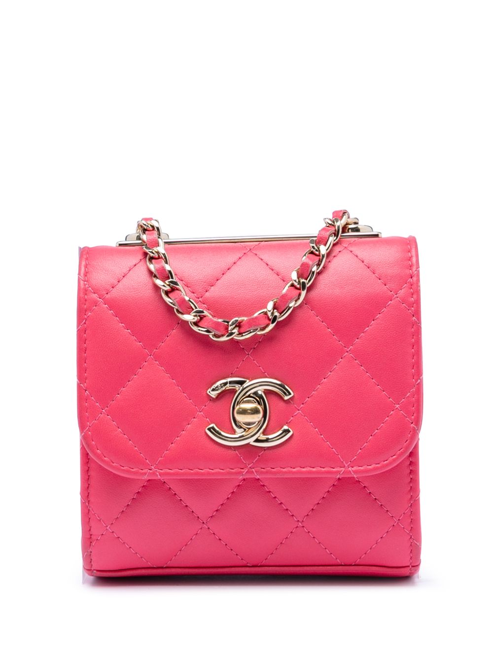 2020 Mini Quilted Lambskin Trendy CC Clutch With Chain crossbody bag