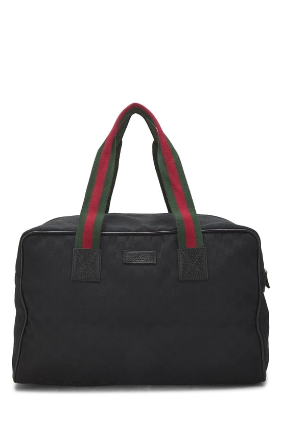 Black Original GG Canvas Soft Carry On Duffle Large