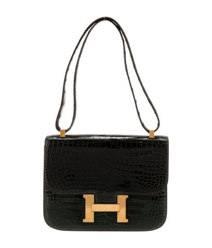 Hermes Shiny Crocodile Constance 23