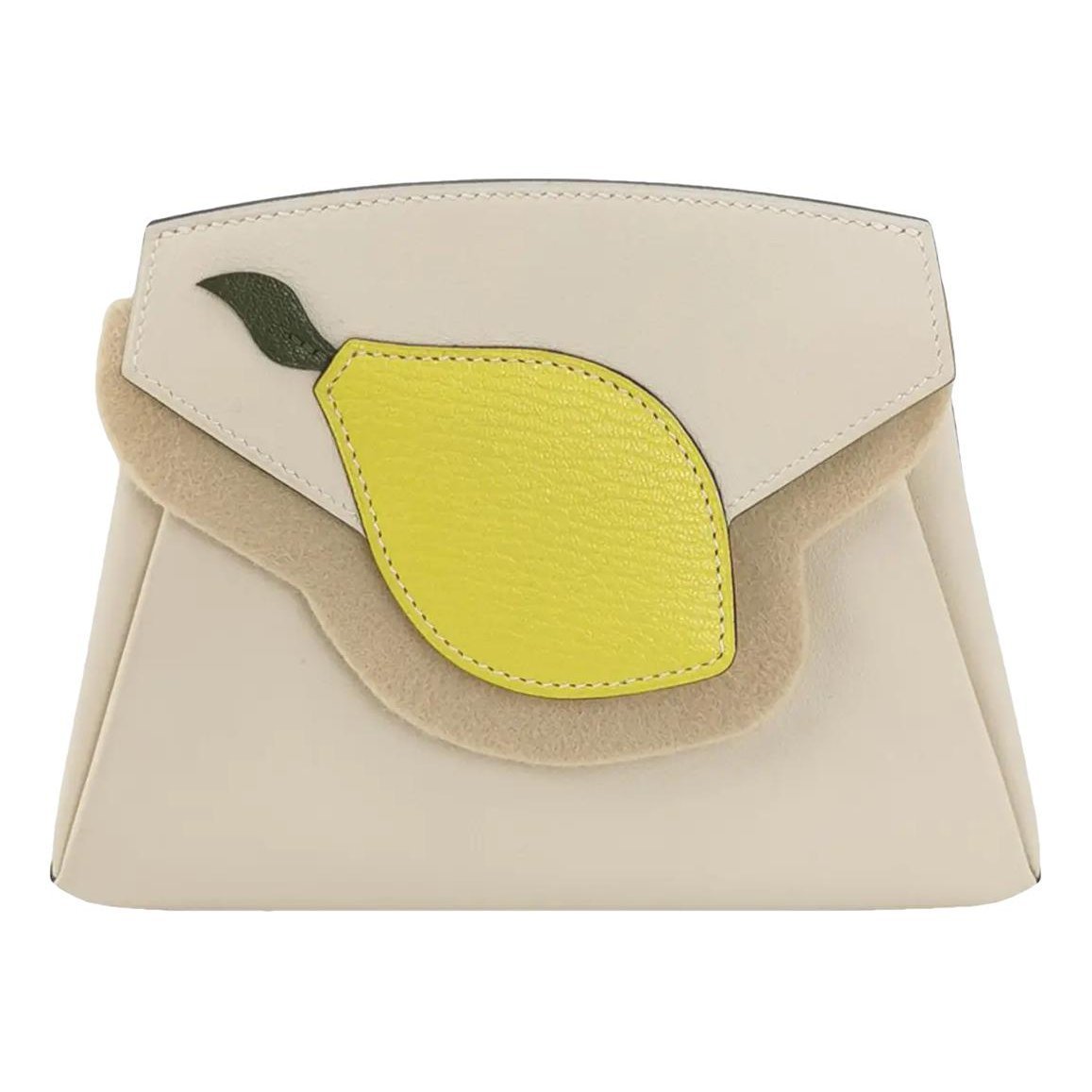 Hermes White Swift Leather Handbag