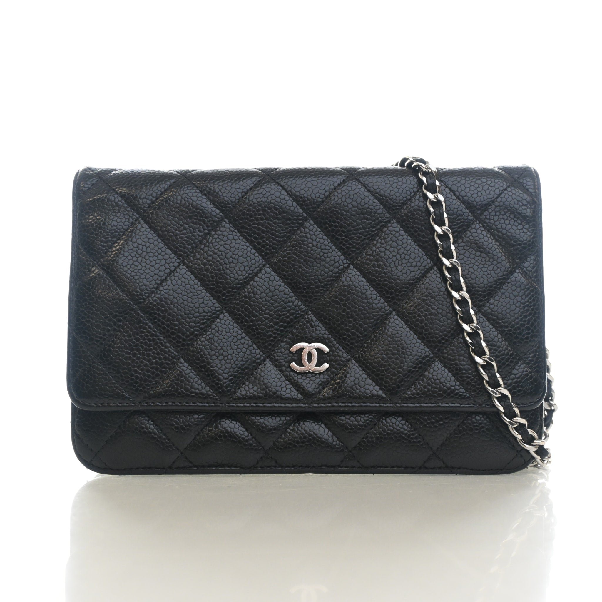 Chanel Caviar Classic Wallet On Chain (WOC)
