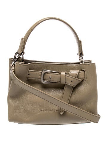 Leather Top Handle Bag w/ Tags