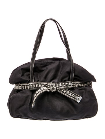 Moschino Nylon Top Handle Bag