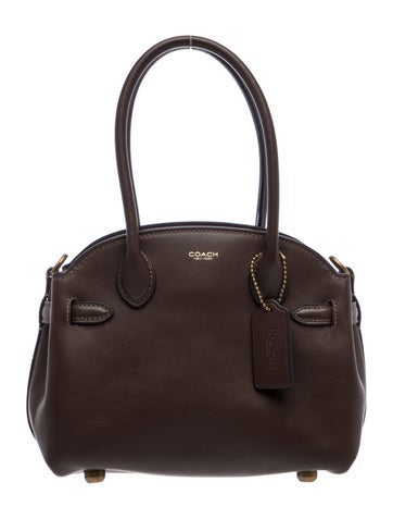 Leather Soft Empire Carryall Bag 21