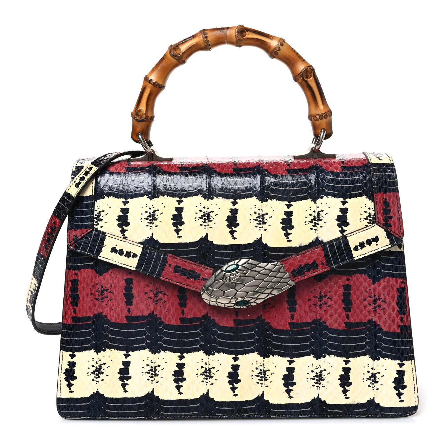 Gucci Snakeskin Small Lilith Top Handle Bag