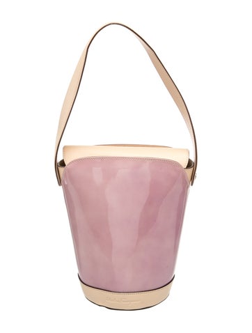Patent Leather Bucket Bag