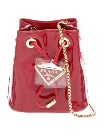 Enameled Metal Triangle Bucket Bag