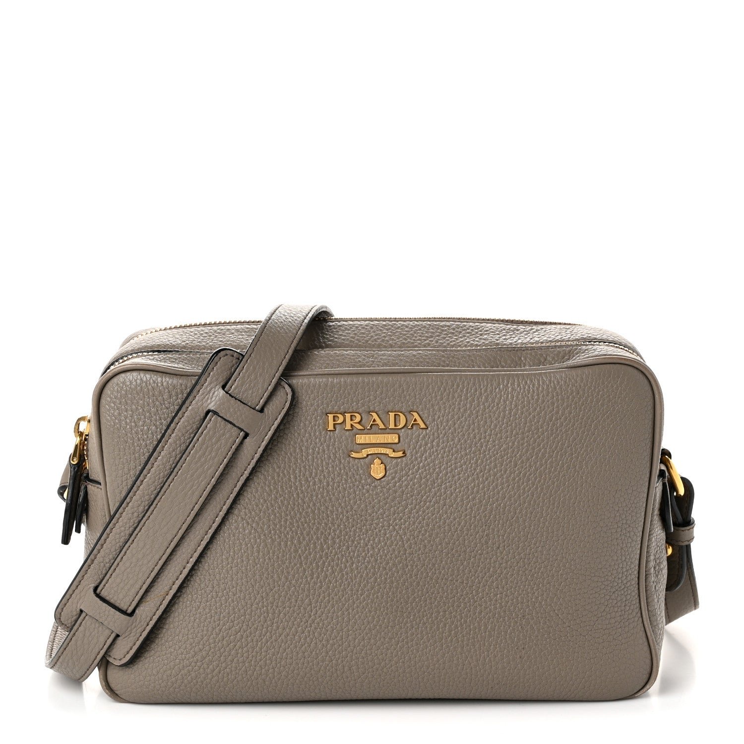 Prada Vitello Phenix Camera Bag Argilla
