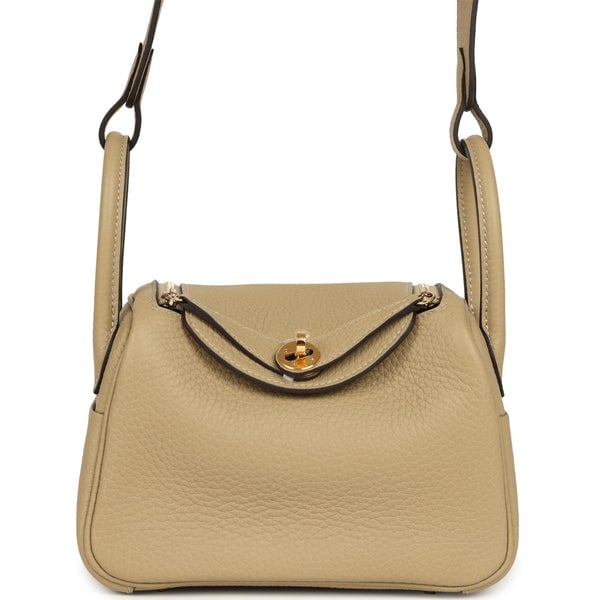 Hermes Hermes Mini Lindy II Trench Clemence Gold Hardware