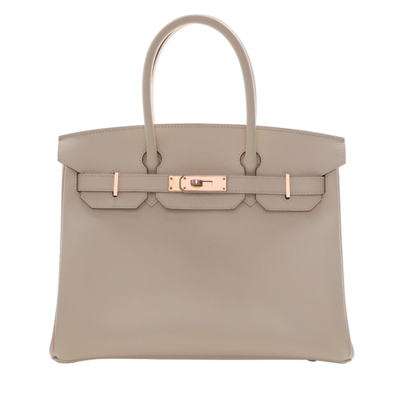 Hermes Craie Epsom Birkin 30 Rose Gold Hardware, 2020