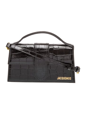 Embossed Leather Top Handle Bag