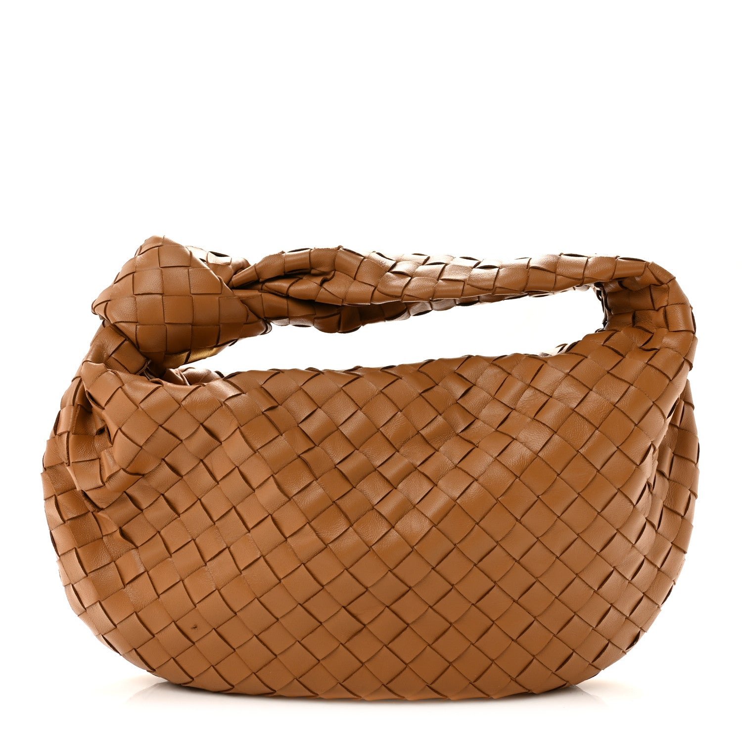 Bottega Veneta Nappa Intrecciato Teen Jodie Caramel