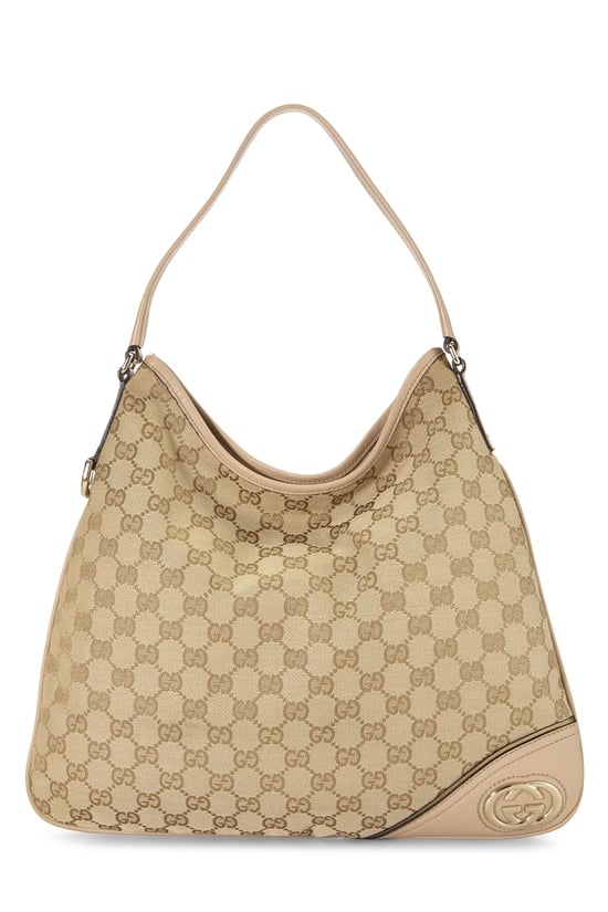 Pink Original GG Canvas Britt Hobo