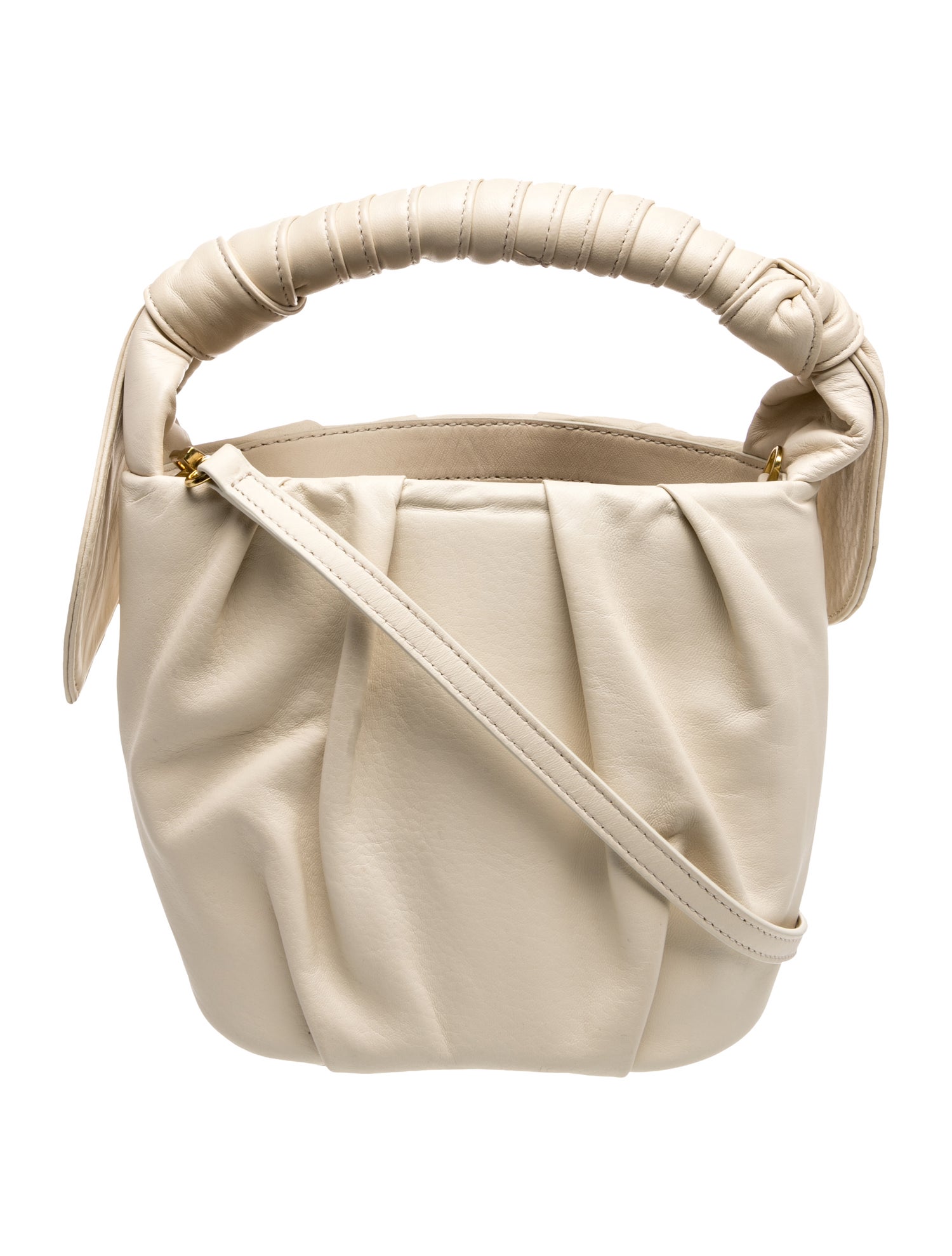 Staud Leather Top Handle Bag