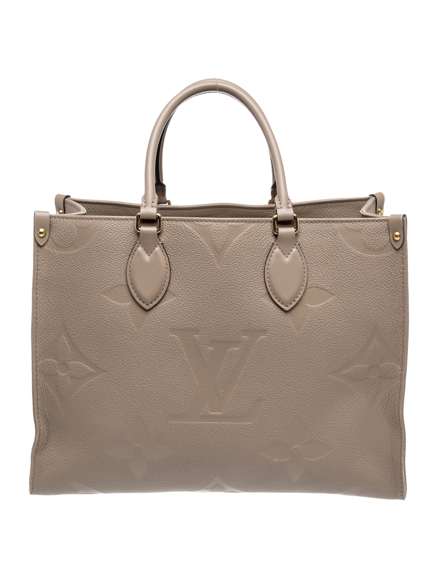 Leather Giant Monogram Onthego MM