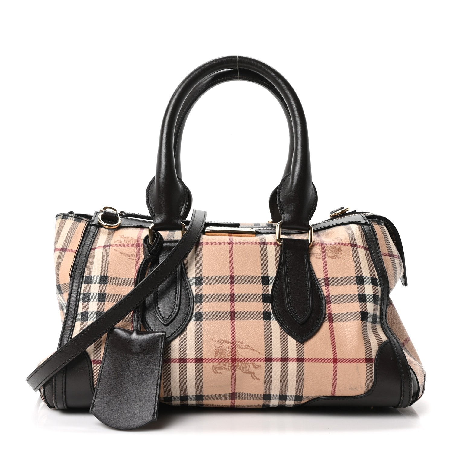 Burberry Haymarket Check Small Gladstone Chocolate