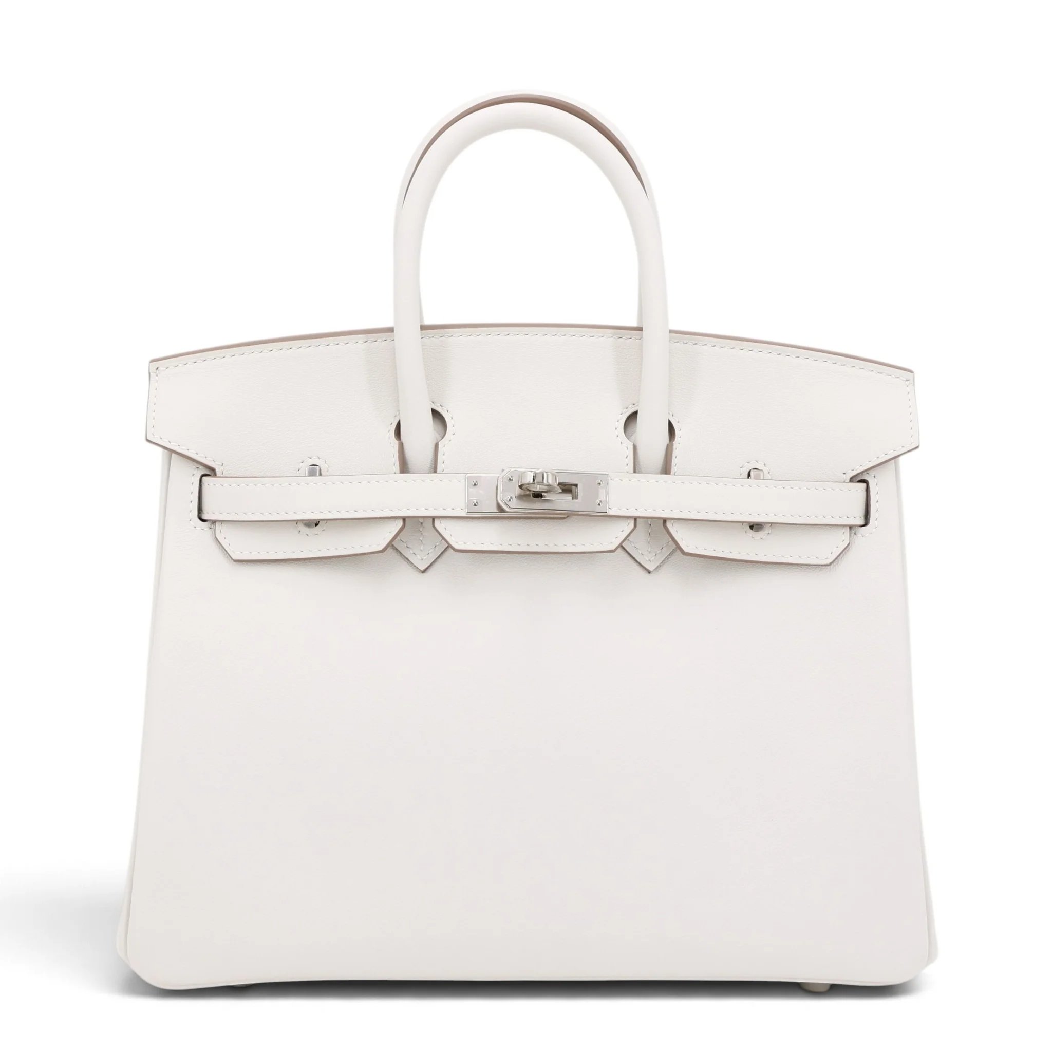 Brand New ( Rank N ) HERMÈS Birkin 25 Gris Pale (M4) Swift Palladium hardware K (2025)