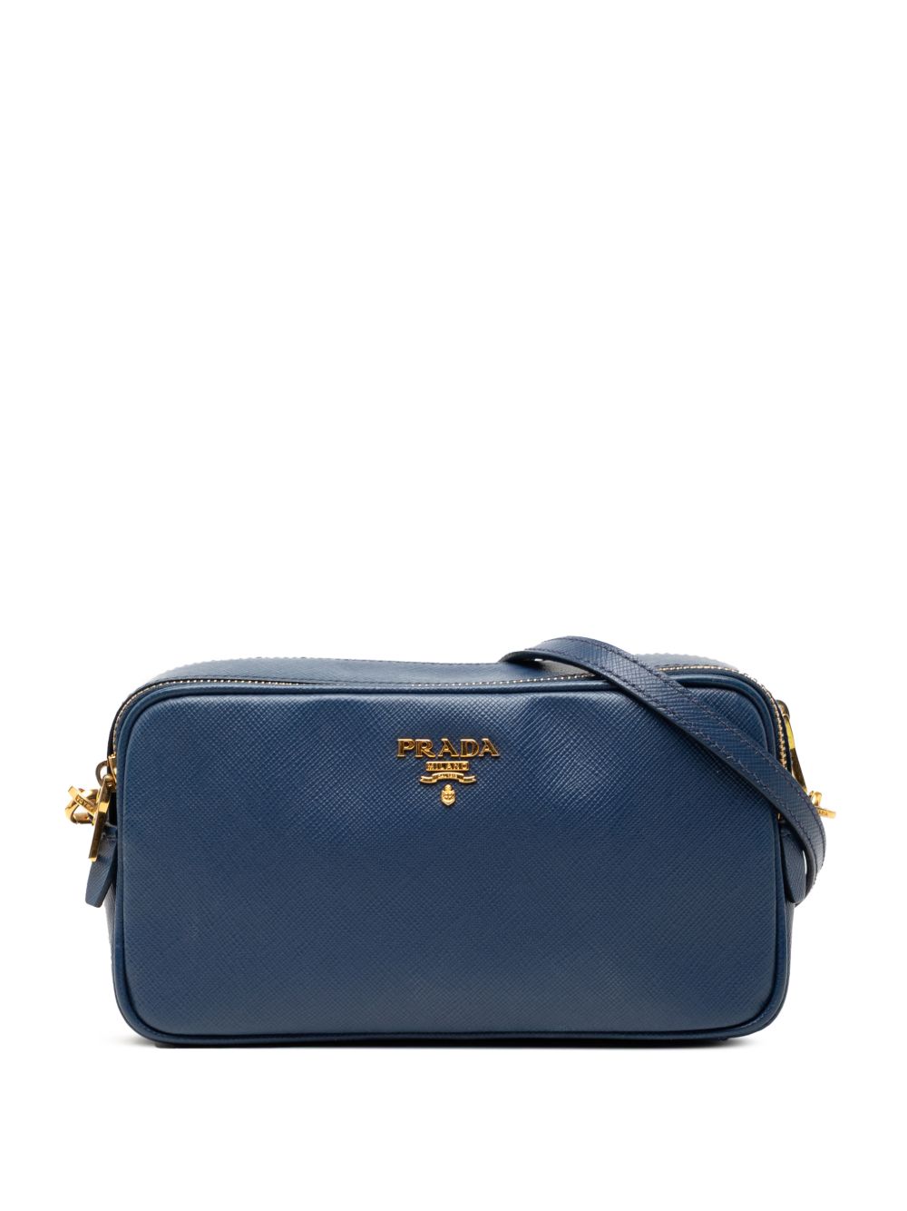 2010-2026 Mini Saffiano Double Zip crossbody bag