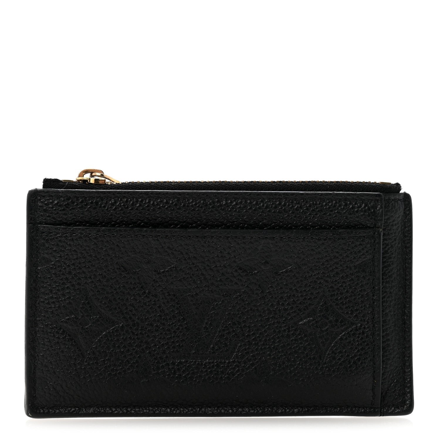 Louis Vuitton Empreinte Zipper Card Holder Black