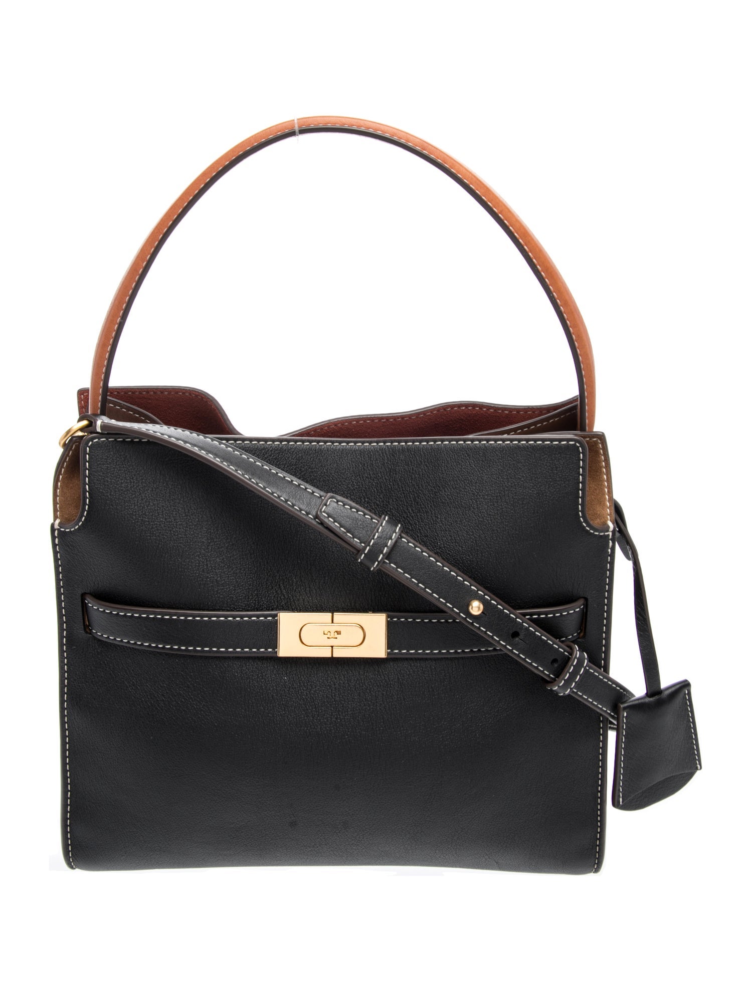Leather Lee Radziwill Double Bag Small