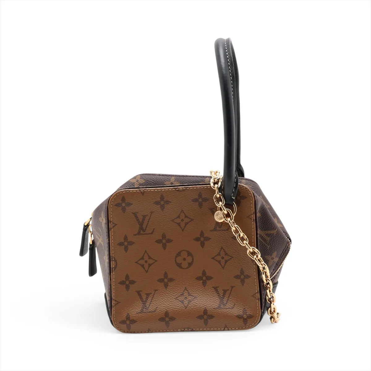 Louis Vuitton monogram reverse Square Bag M43589 Brown