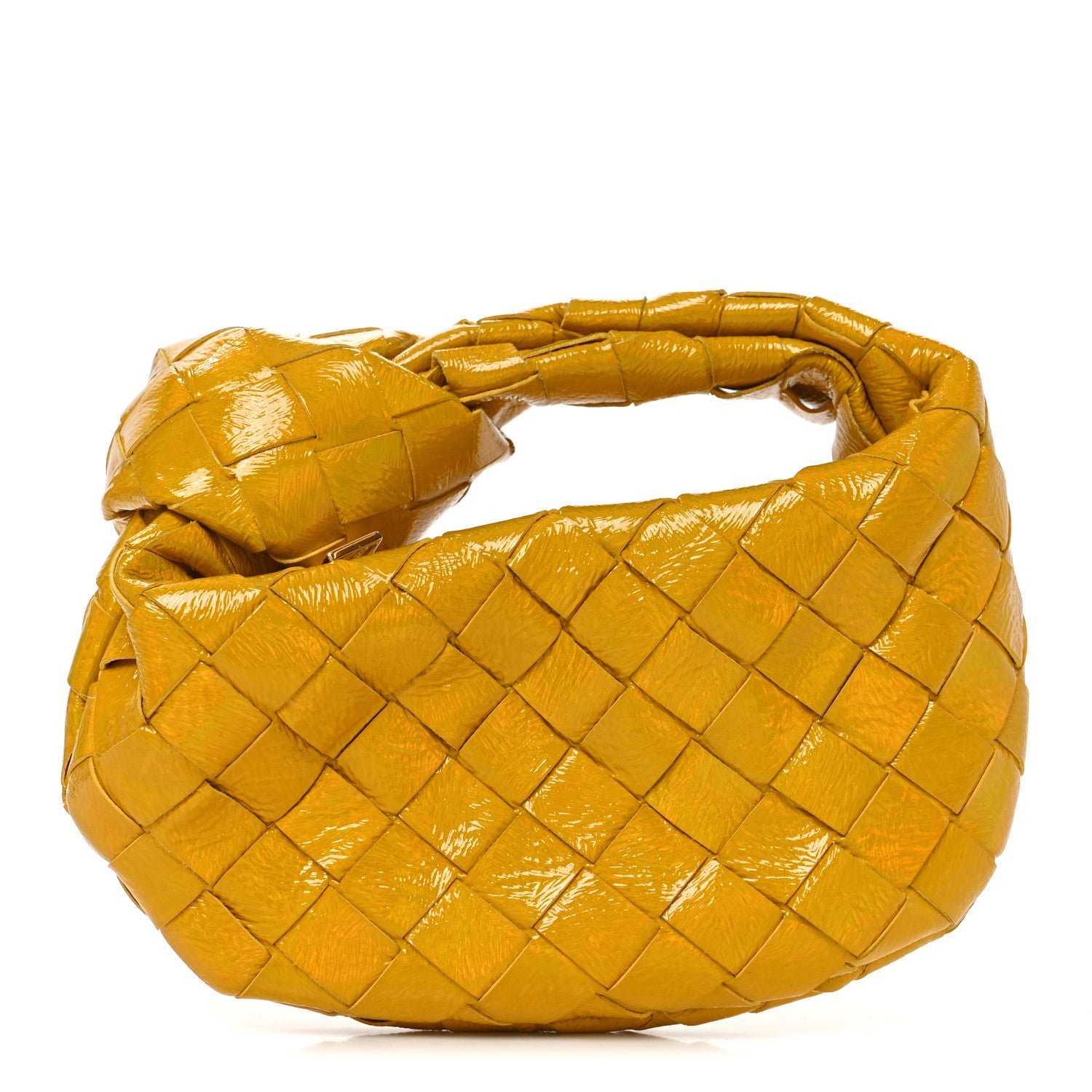 Bottega Veneta Textured Deerskin Intrecciato Candy Jodie Yellow