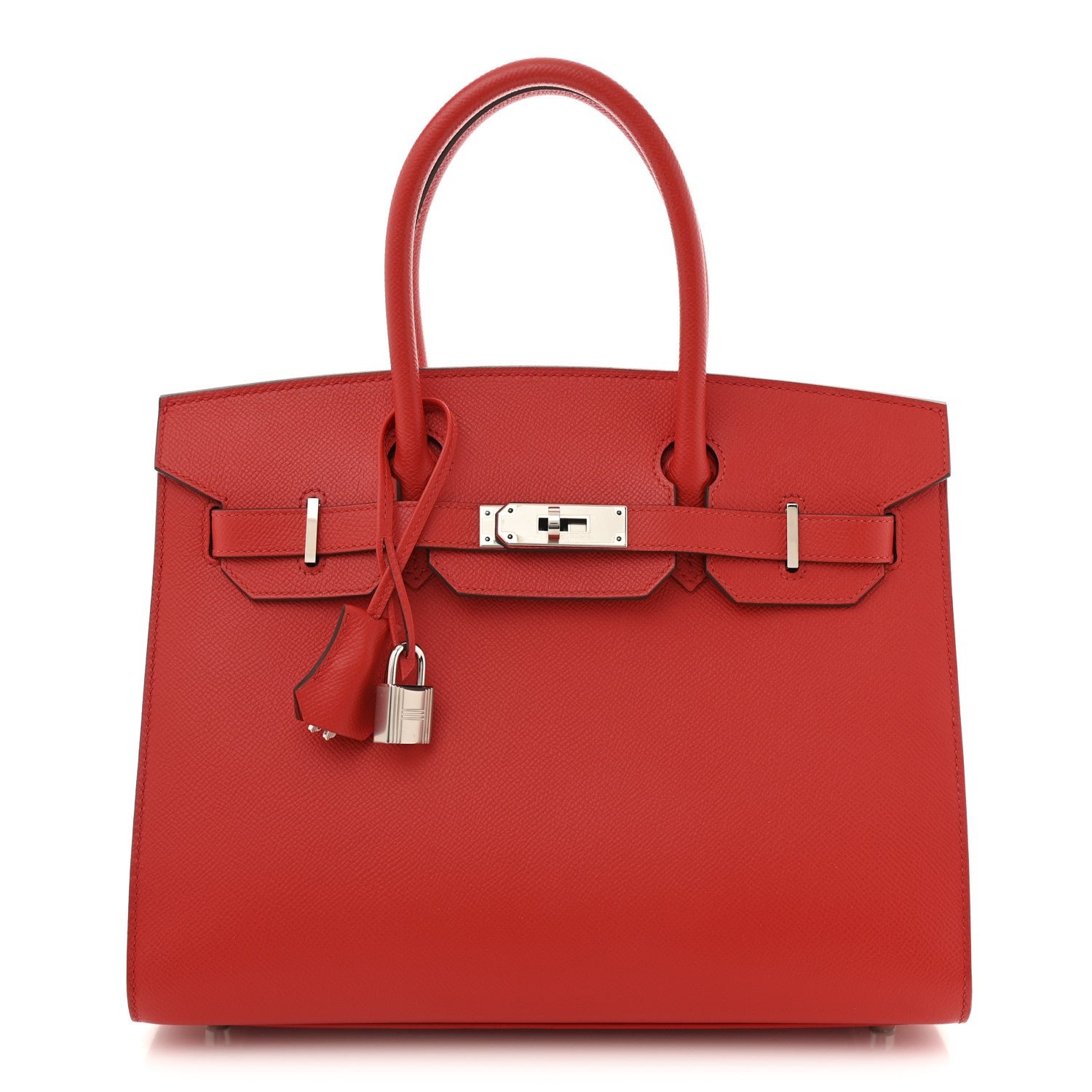Hermes Epsom Sellier Birkin 30 Rouge De Coeur
