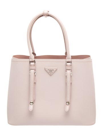 Saffiano Cuir Leather Double Bag Large
