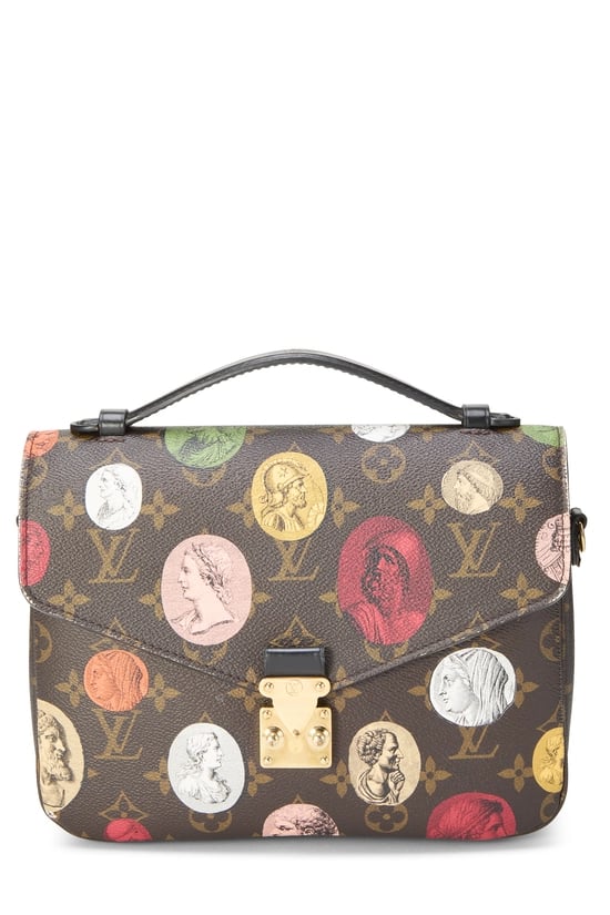 Fornasetti x Louis Vuitton Black Monogram Canvas Pochette Metis