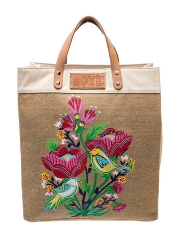 Jute Top Handle Bag