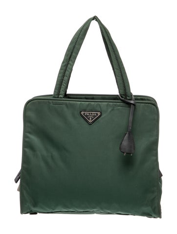 Tessuto Nylon Top Handle Bag