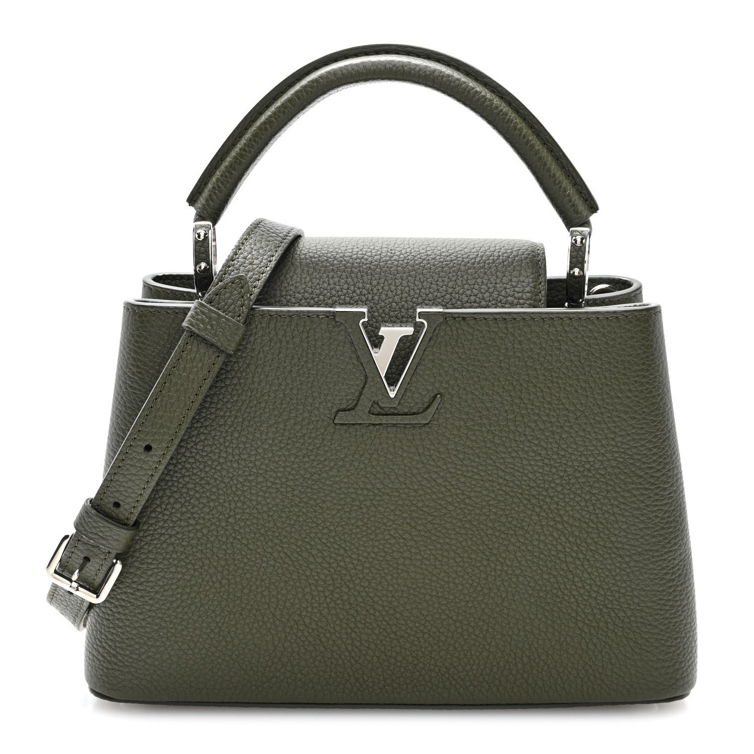 Louis Vuitton Taurillon Capucines BB Khaki