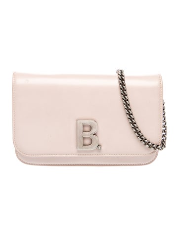 Leather Leather B Logo Crossbody Bag Small