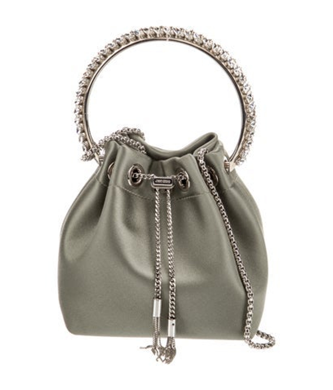 Jimmy Choo Choo Satin Top Handle Bag