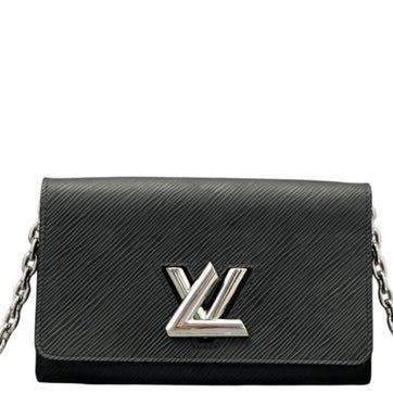 Epi Leather Twist Belt Chain Wallet