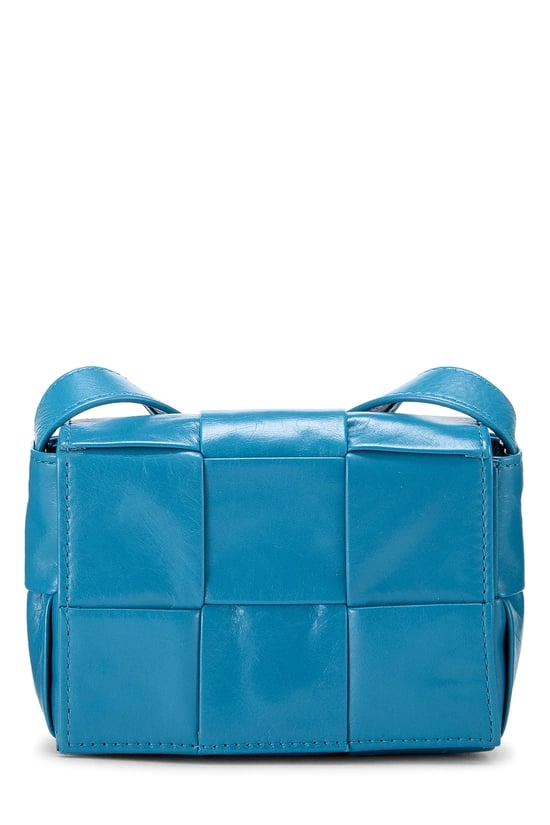 Bottega Veneta Blue Maxi Intrecciato Candy Cassette Crossbody