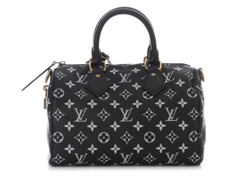 Limited Edition Black Monogram Calfskin Firefly Speedy P9 Bandouliere 25 Gold Hardware, 2026