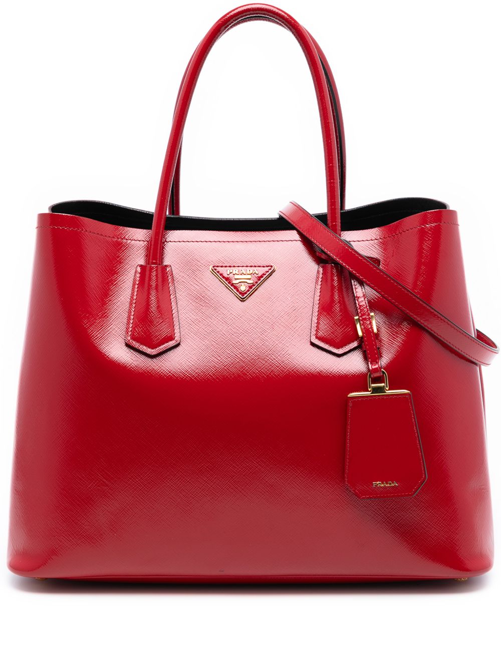 2010-2025 Medium Saffiano Vernice Double satchel
