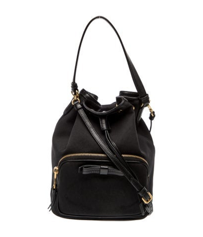 Prada Enameled Metal Triangle Phenix