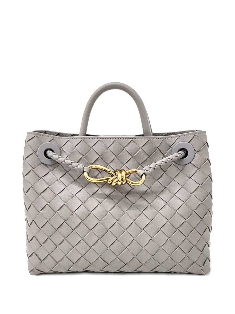 small Andiamo woven top-handle tote bag